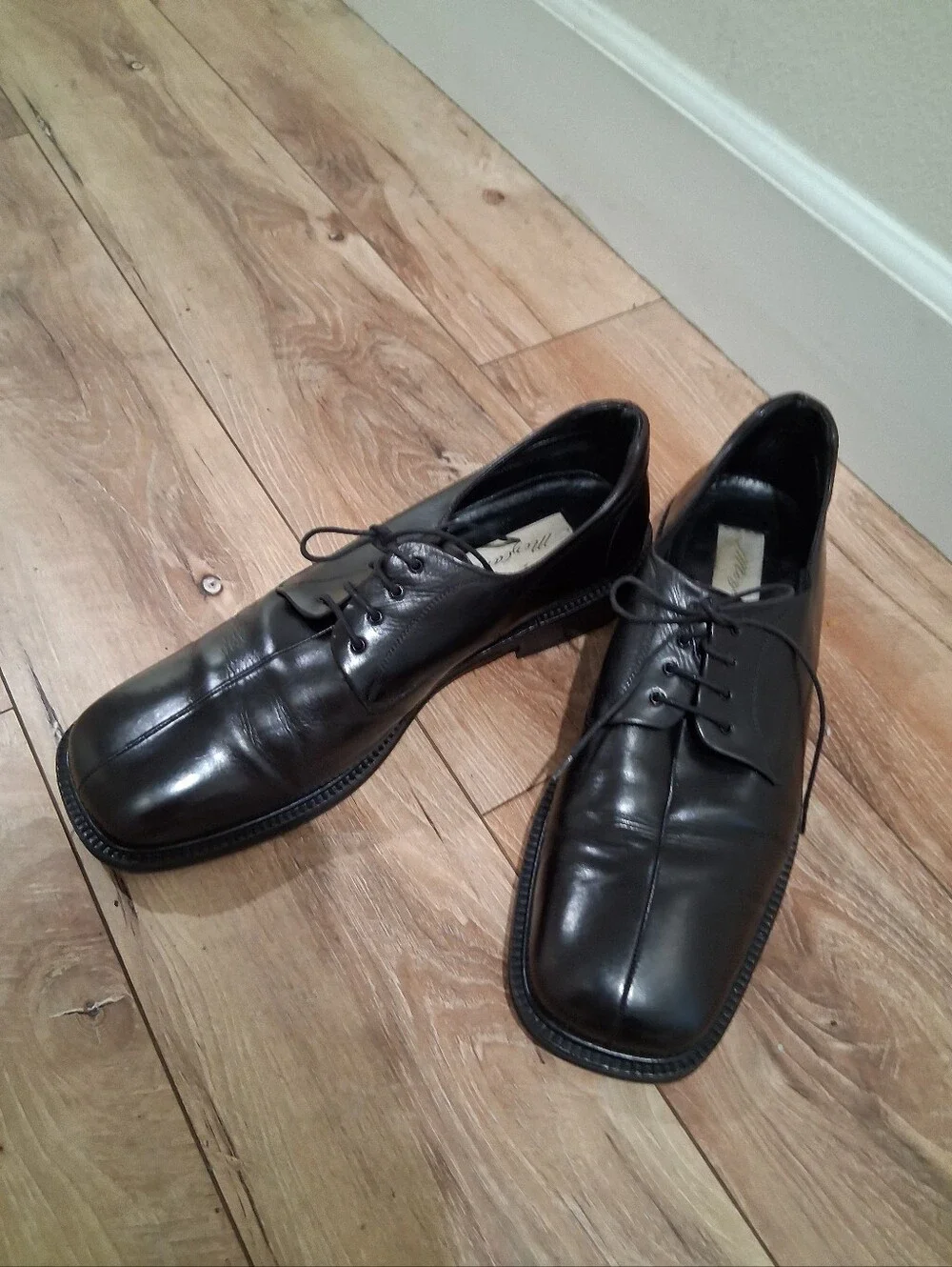 Classic Black Leather Men's Dress Shoes